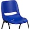 Flash Furniture Stack Chair, Navy w/ Black Frame, 12"H RUT-12-NVY-BLACK-GG - alternate 2